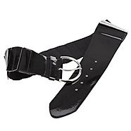 Collection black panelled waist belt £15