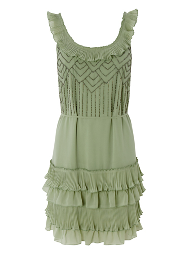 Peacocks by design beaded flapper dress