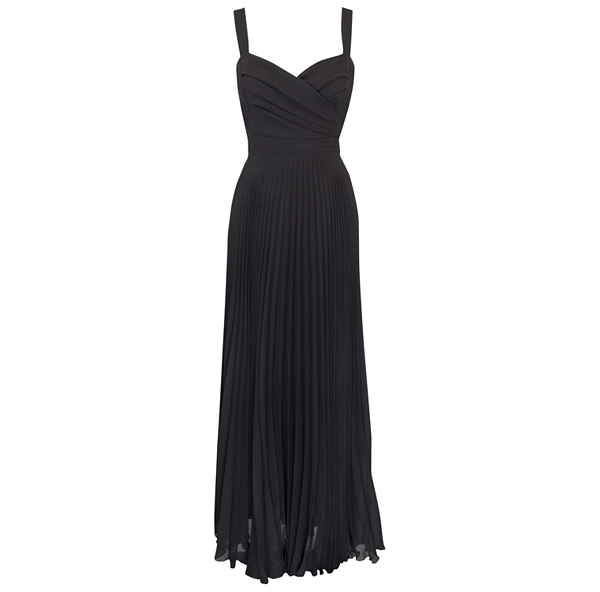 kalko pleat maxi dress