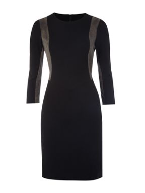 Mary Portas suede panelled dress
