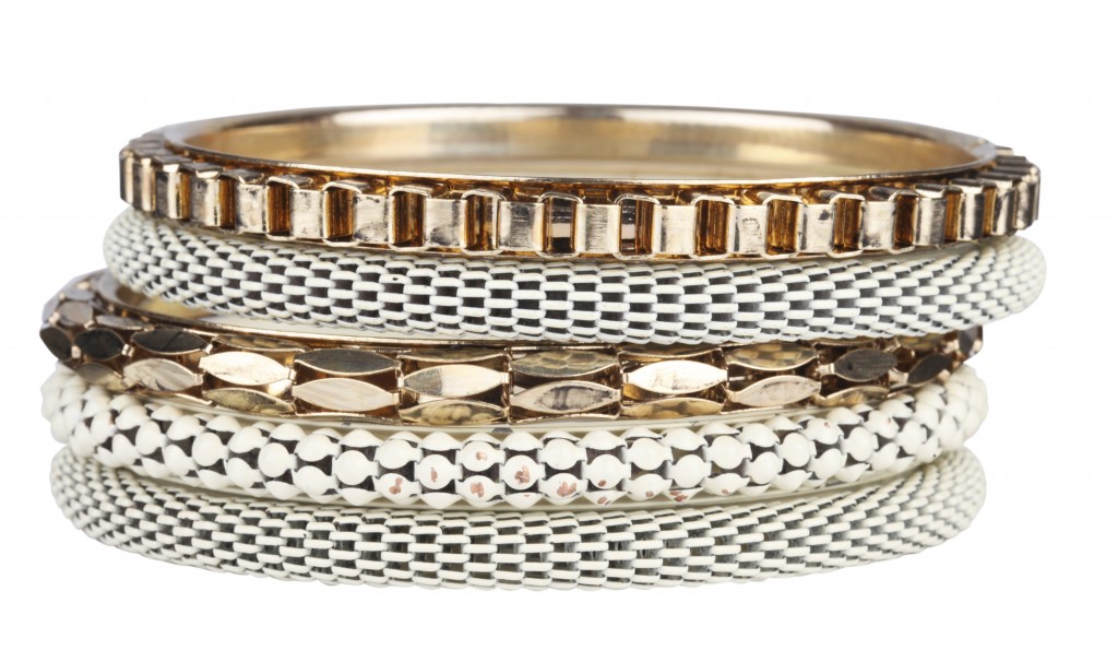 Cream & Gold Bangle Pack £10 Next at The Fort Shopping Park